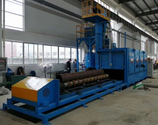 舟山喷砂机在管道除锈中的现场施工应用